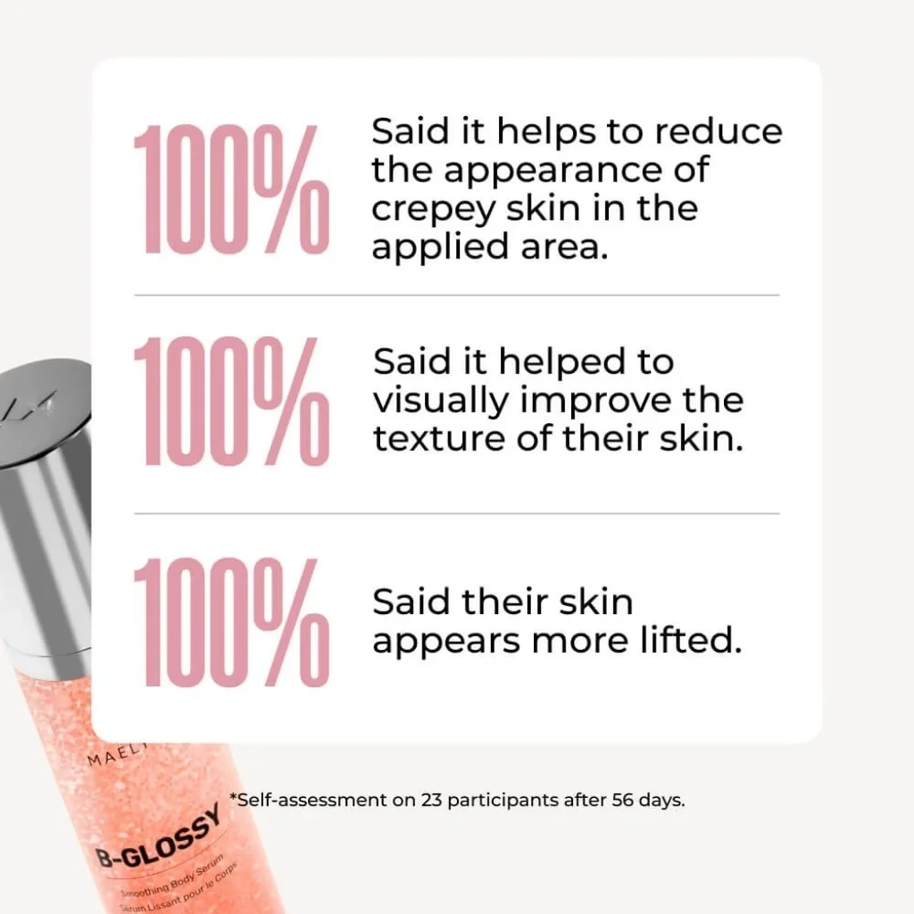NIB | Maelys | B-GLOSSY | Smoothing Body Serum with Peptides + Hyaluronic Acid